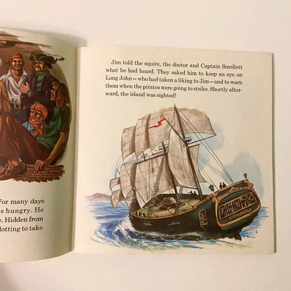 Vintage 1971 Disney Treasure Island  7 Inch Record and Book - Picture 6 of 14